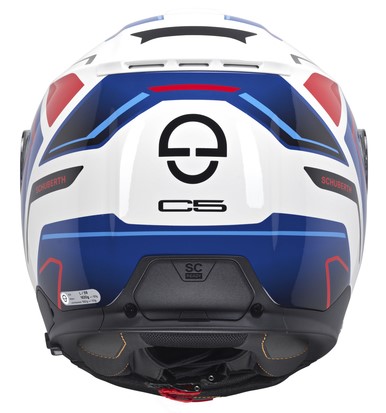 Schuberth Hjälm Öppningsbar C5 Omega Vit/Röd bild 3
