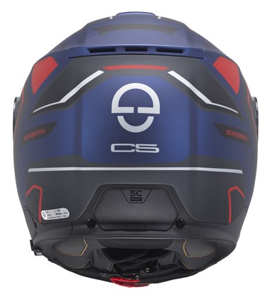 Schuberth Hjälm Öppningsbar C5 Omega Mattblå/Röd bild 3
