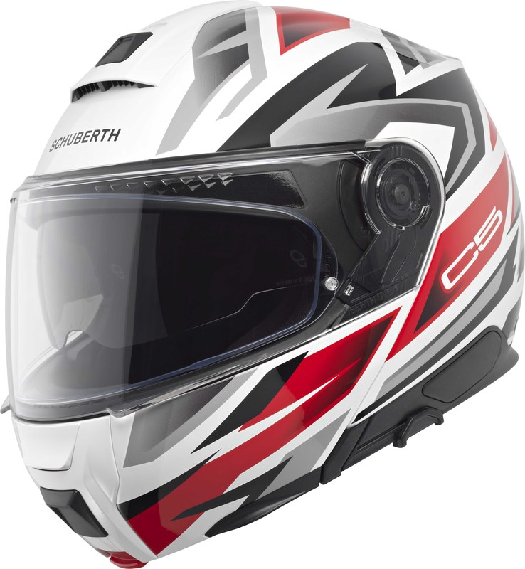 Schuberth Hjälm Öppningsbar C5 Zenith Vit/Röd