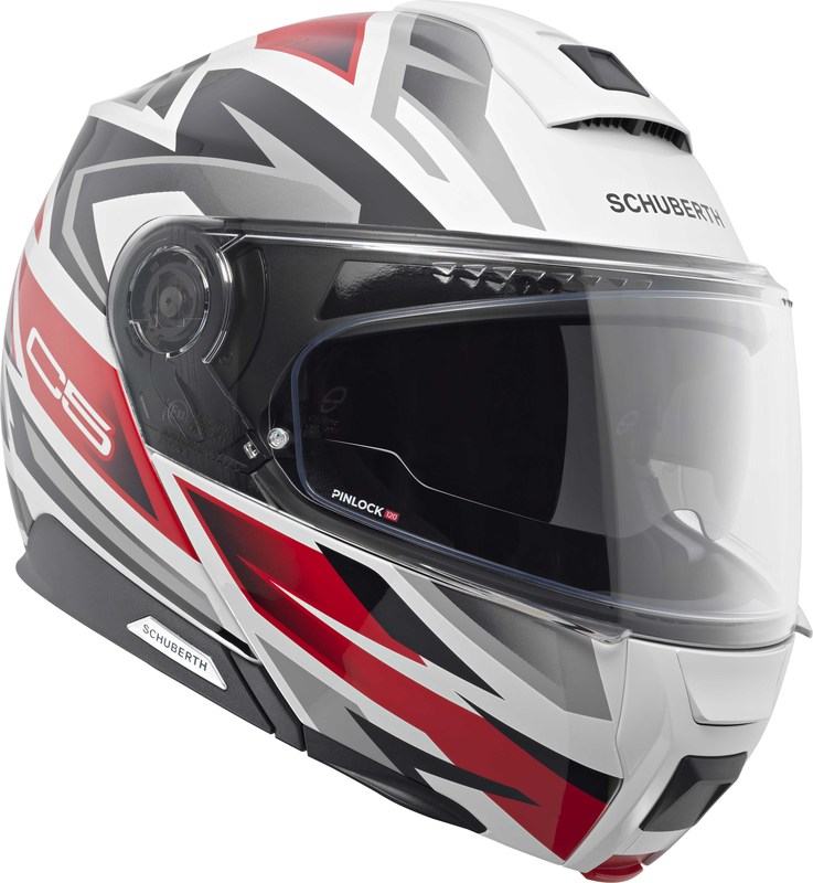 Schuberth Hjälm Öppningsbar C5 Zenith Vit/Röd bild 3