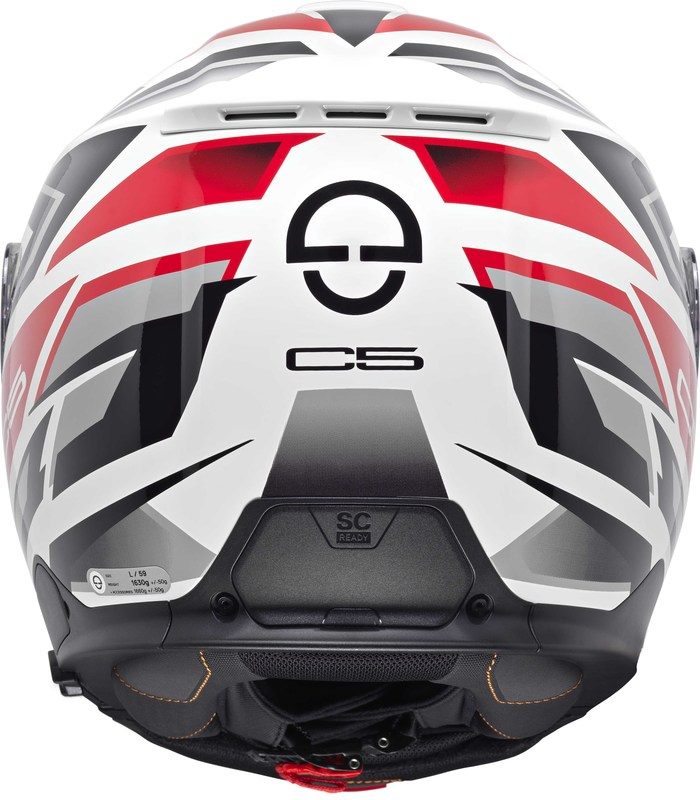 Schuberth Hjälm Öppningsbar C5 Zenith Vit/Röd bild 4