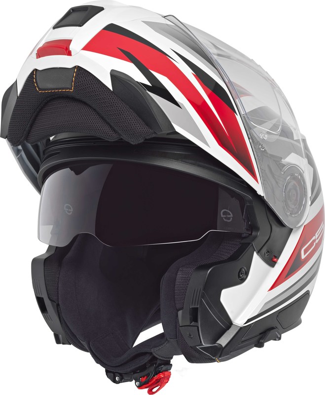 Schuberth Hjälm Öppningsbar C5 Zenith Vit/Röd bild 2