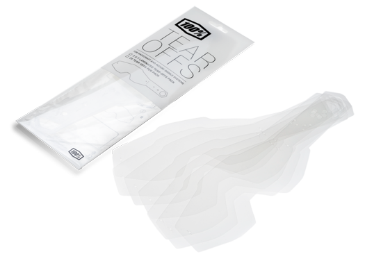 100% Tillbehör Standard Tear-Off Racecraft /Accuri /Strata 20st Klar