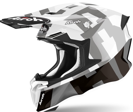 Airoh Crosshjälm Twist 2.0 Frame Grå/Vit