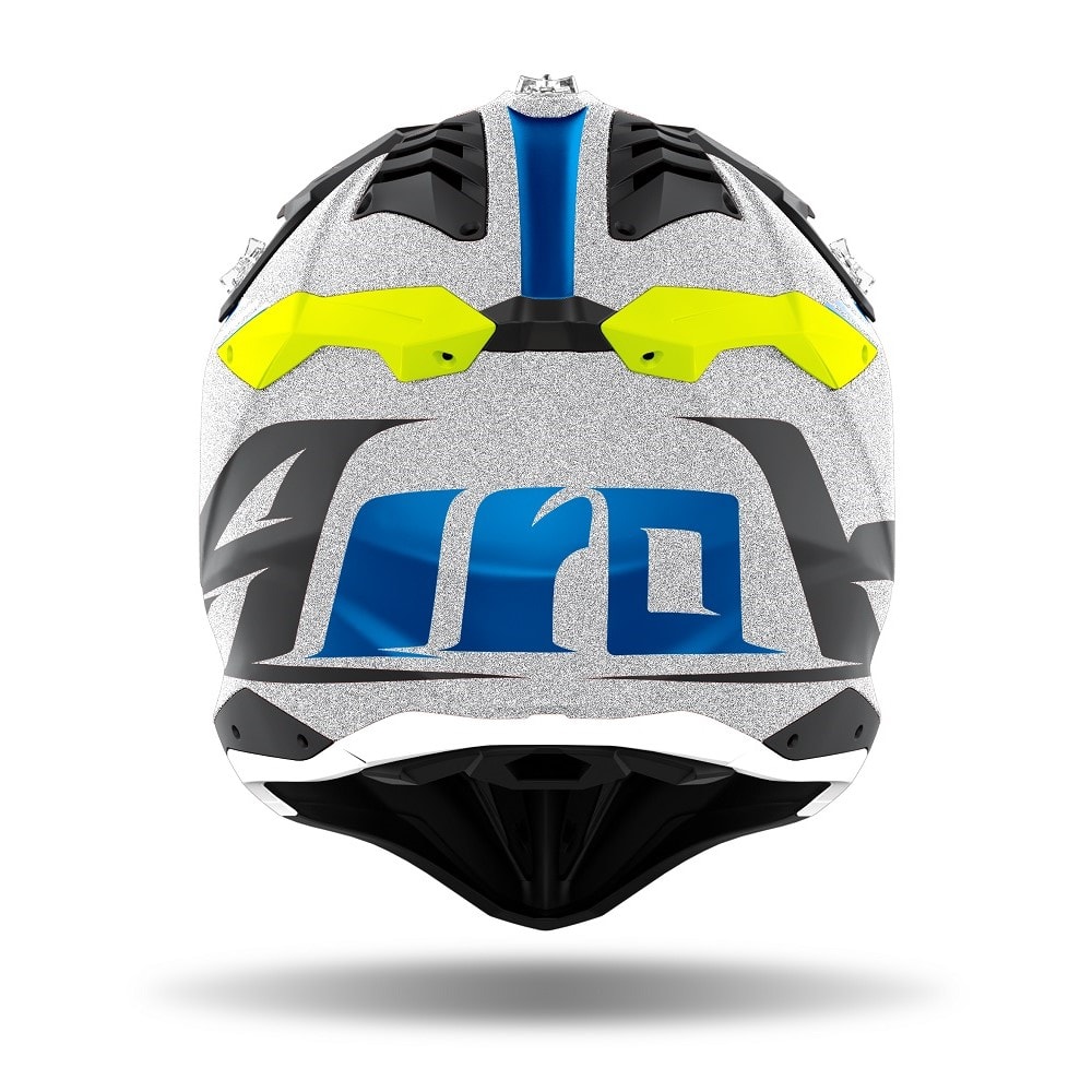 Airoh Crosshjälm Aviator 3 Wave Silver Chrome bild 3