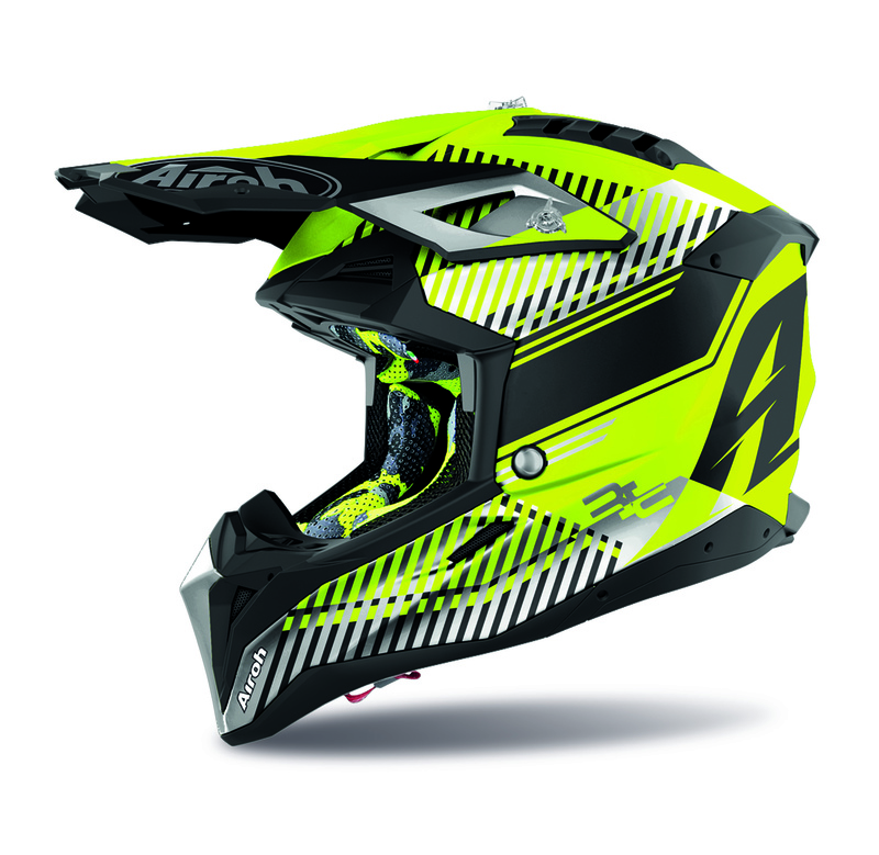 Airoh Crosshjälm Aviator 3 Wave Matt Gul