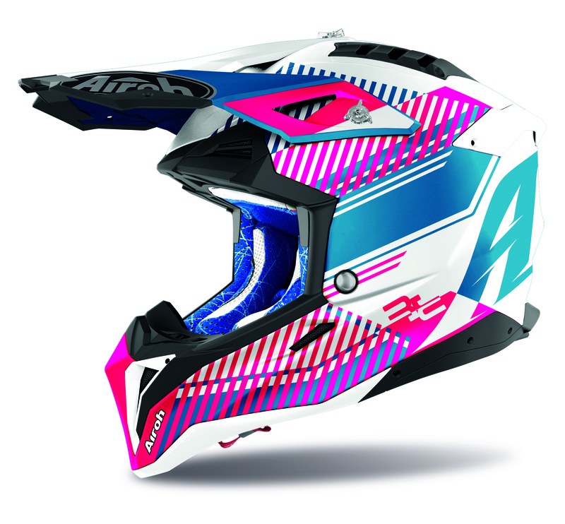 Airoh Crosshjälm Aviator 3 Wave Rosa Chrome
