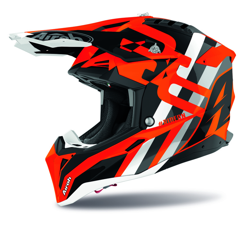 Airoh Crosshjälm Aviator 3 Rainbow Orange Matt