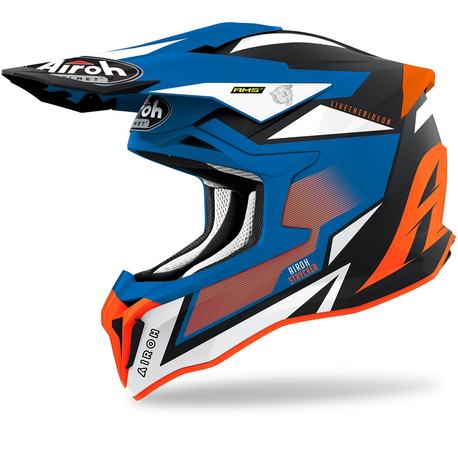 Airoh Crosshjälm Strycker AXE Orange/Matt Blå