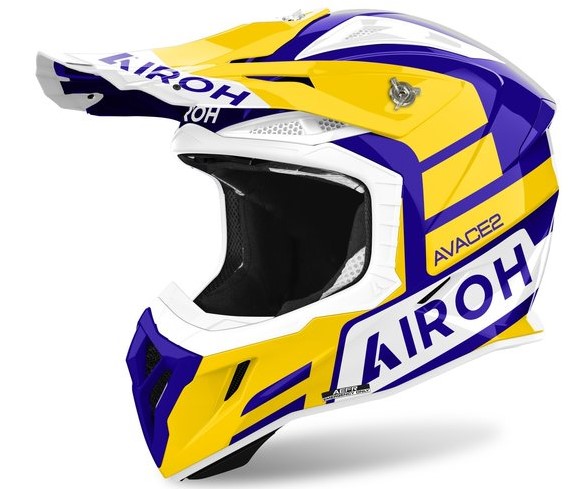 Airoh Crosshjälm Aviator Ace 2 Sake Gul/Blå