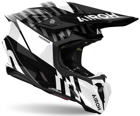 Airoh Crosshjälm Twist 3 Thunder Svart/Vit