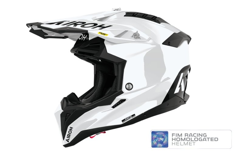 Airoh Crosshjälm Aviator 3 Vit FIM