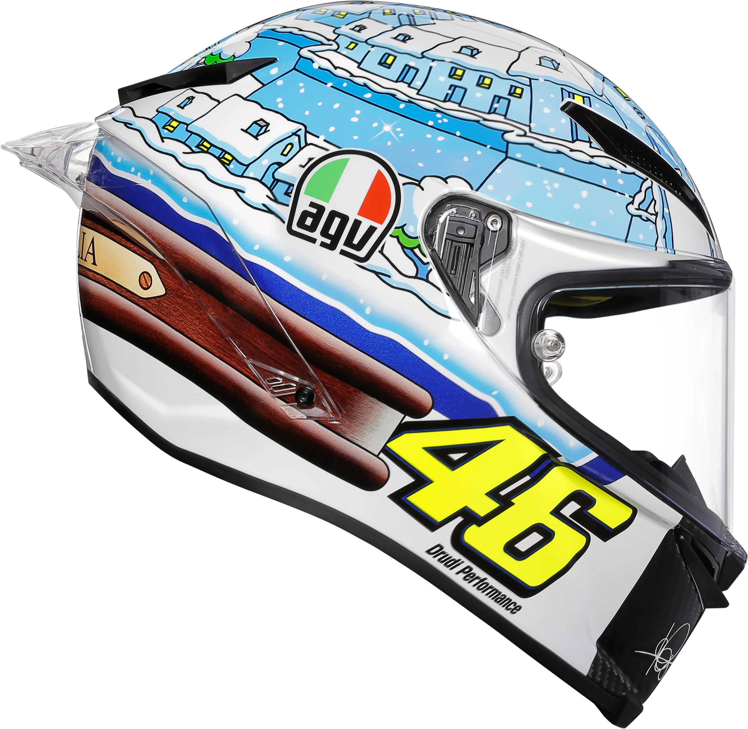 Agv Hjälm Pista Gp R Limited ROSSI Winter Test 2017 bild 2
