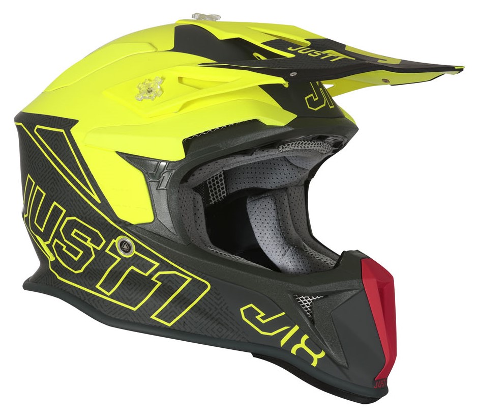 Just1 Crosshjälm J18 Vertigo Svart/Gul
