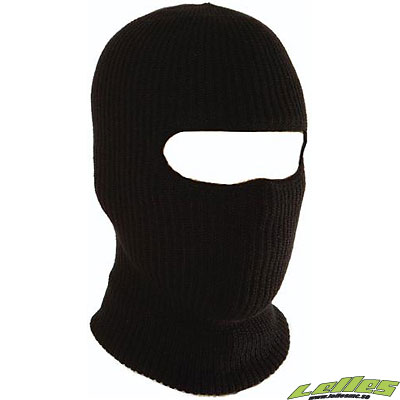 Hjälmhuva Balaclava Silke Svart