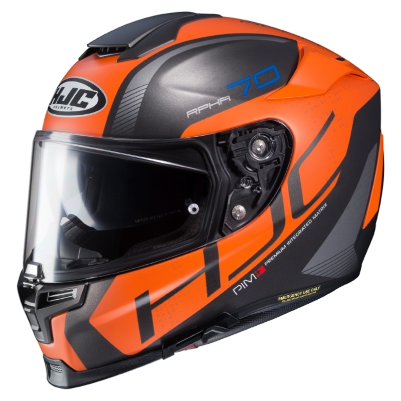 HJC Hjälm RPHA 70 Vias Svart/Orange MC7SF