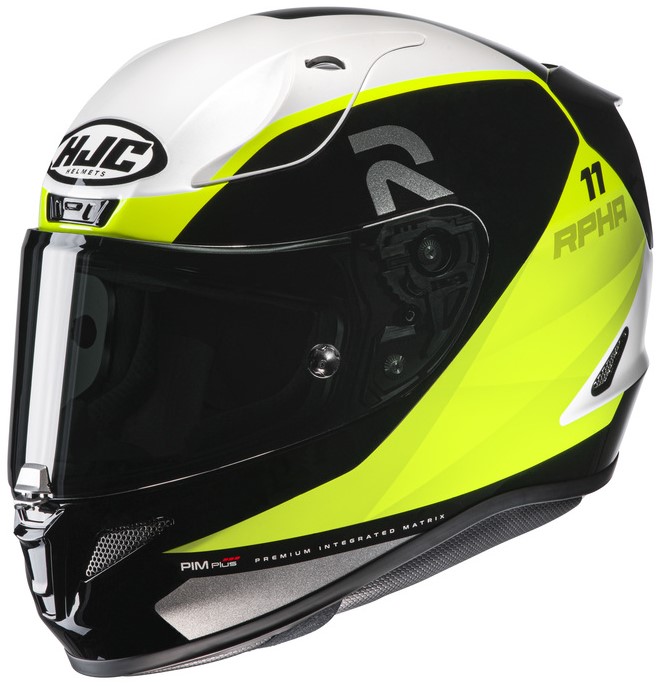 HJC Hjälm RPHA 11 Texen Svart/Vit/Gul MC3H