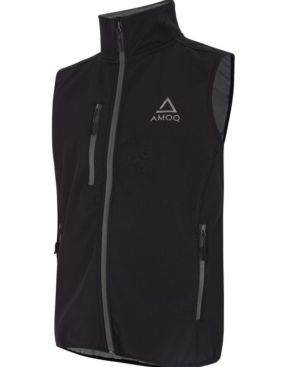 Amoq Enduroväst Race Softshell Svart