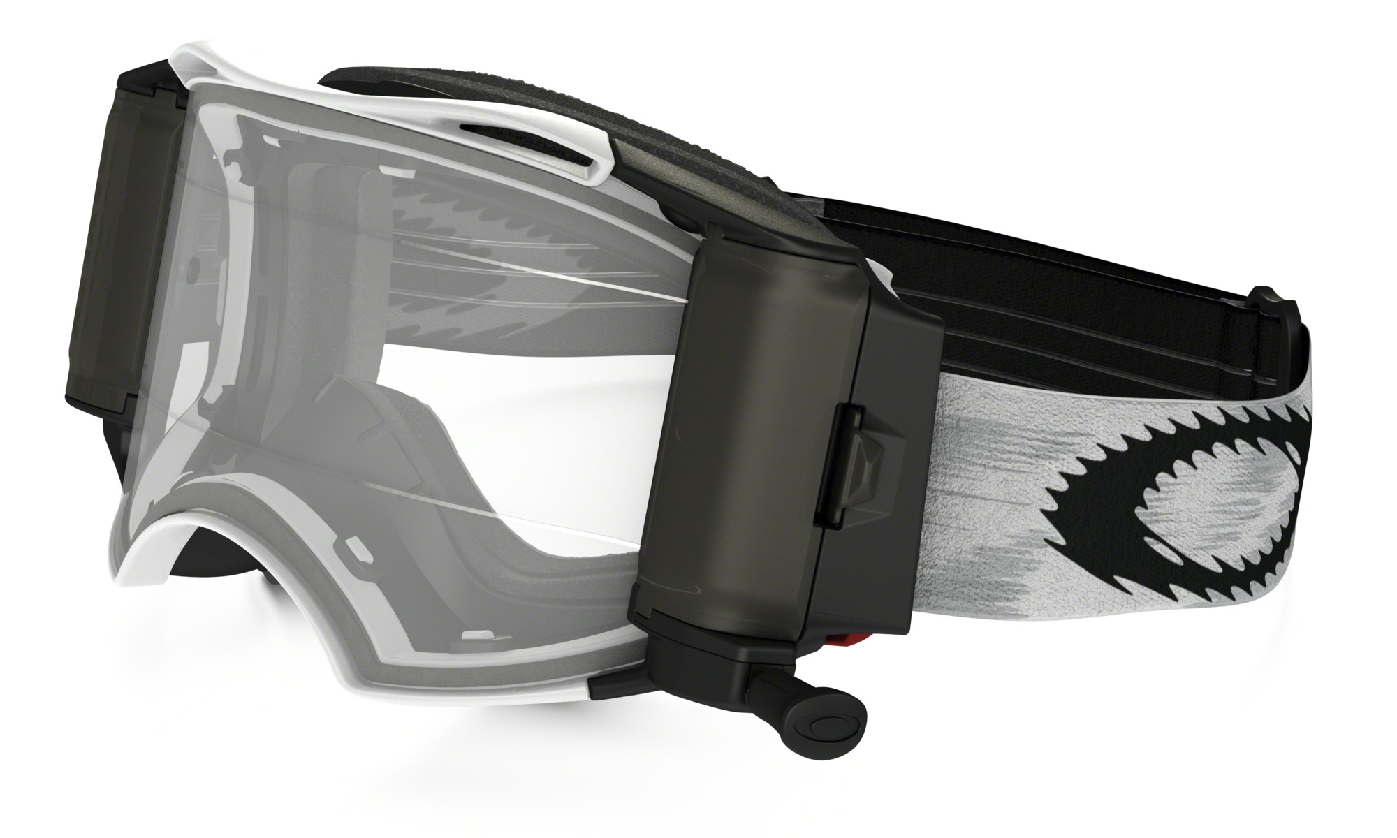 Oakley Crossglasögon Airbrake MX Race Ready Speed Roll-off Matt Vit  bild 9