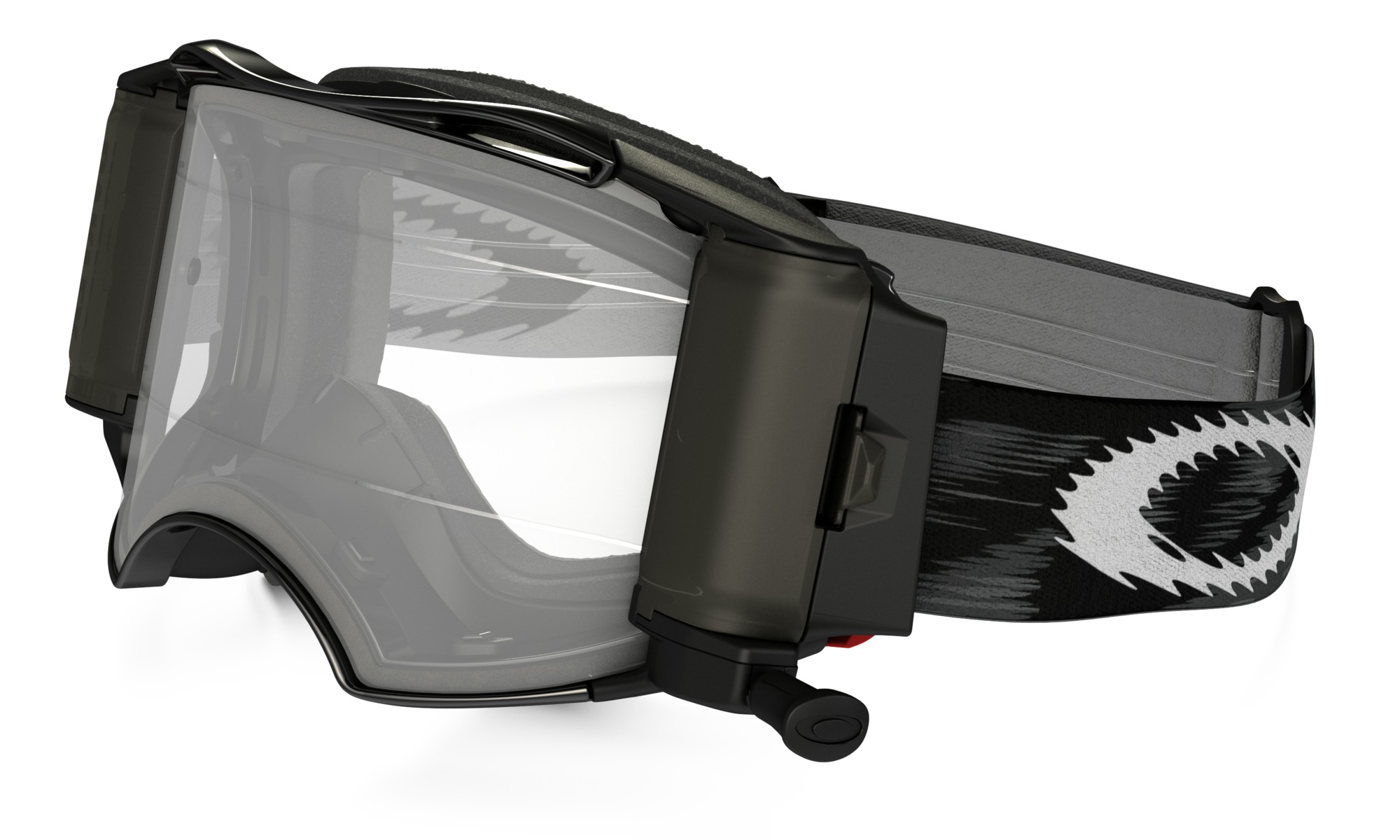 Oakley Crossglasögon Airbrake MX Race Ready Speed Roll-off Jet Svart