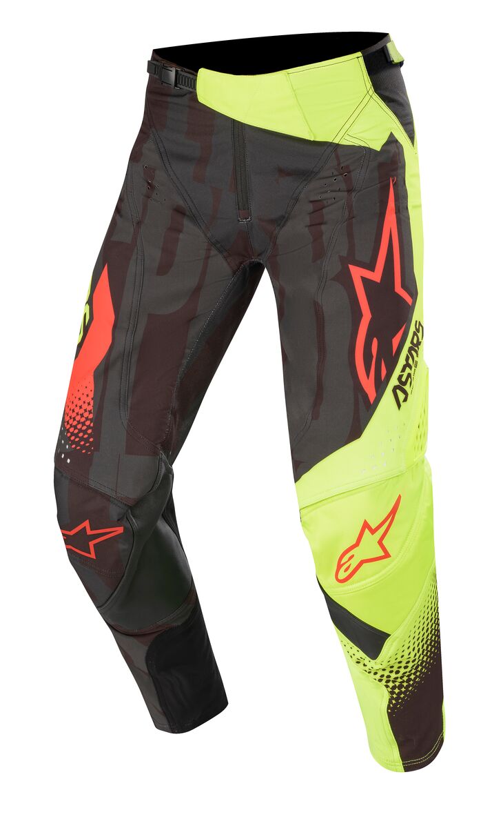 Alpinestars Crossbyxa Techstar Factory Svart/Fluogul/Fluoröd bild 2