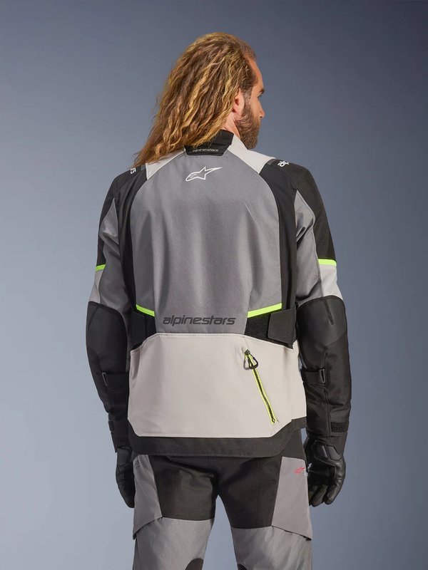 Alpinestars Allvädersjacka Andes v4 Drystar® Grå/Fluogul bild 2