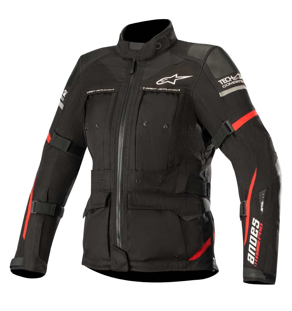 Alpinestars Allvädersjacka Andes Pro Drystar® Tech Air Svart/Röd (Dam)