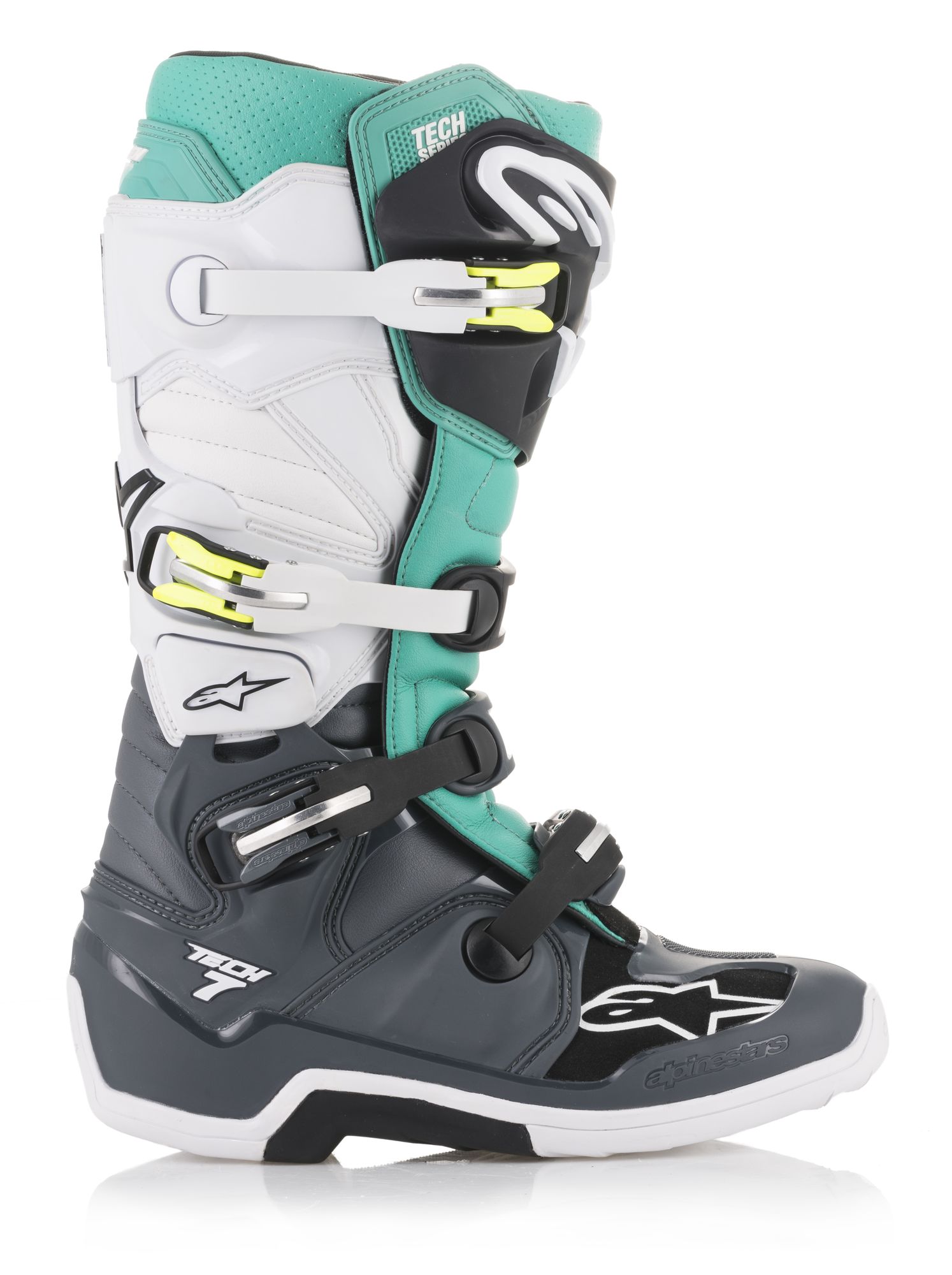 Alpinestars Crosstövel Tech 7 Svart/Vit/Teal