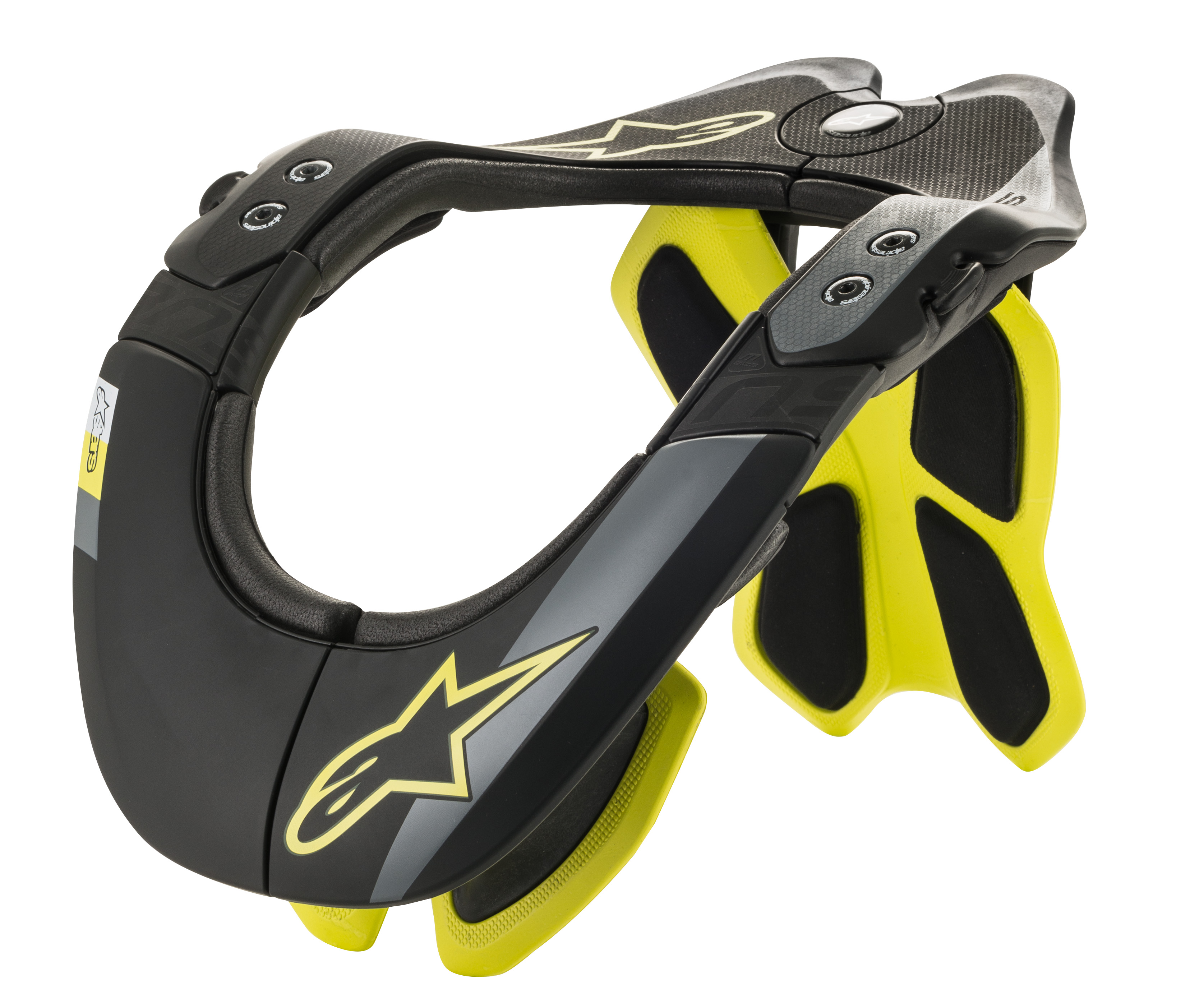 Alpinestars Nackskydd Bionic BNS Tech 2 Svart/Gul 