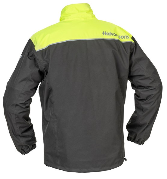 Halvarssons Regnjacka Bofallet Svart/Fluogul bild 2