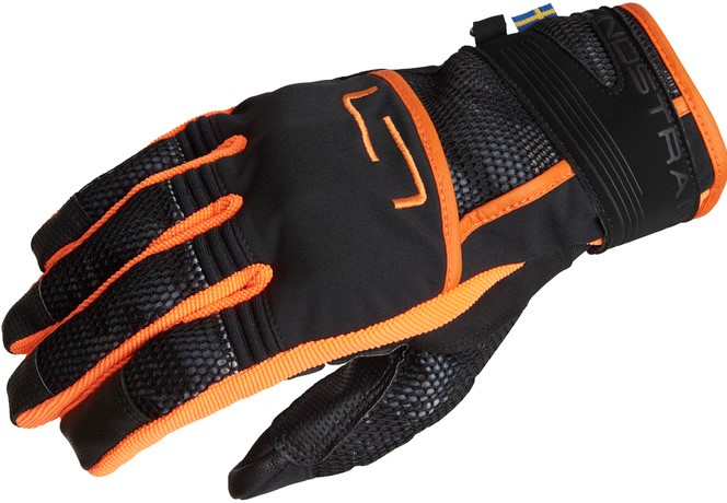 Lindstrands Handske Nyhusen Svart/Orange