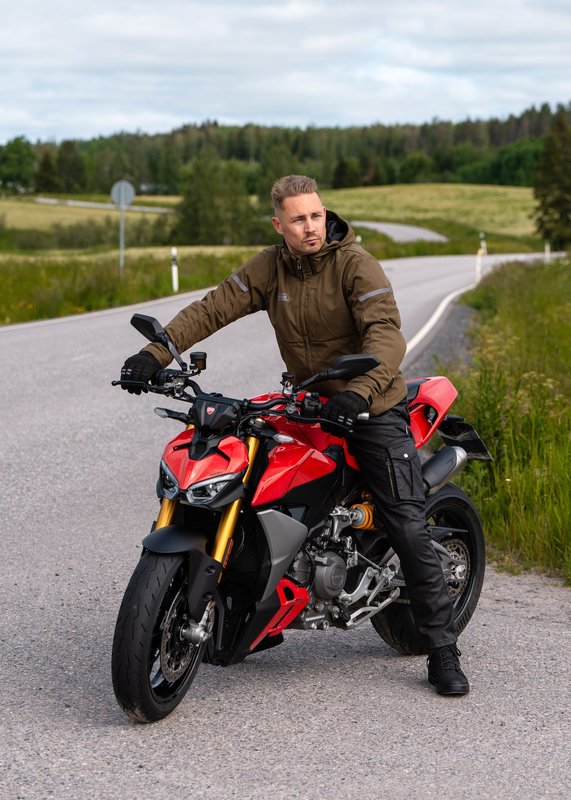 Lindstrands Allvädersjacka Hamra Olivgrön bild 5