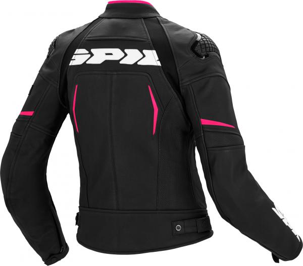 Spidi Skinnjacka Evorider Dam Svart/Fuxia bild 2