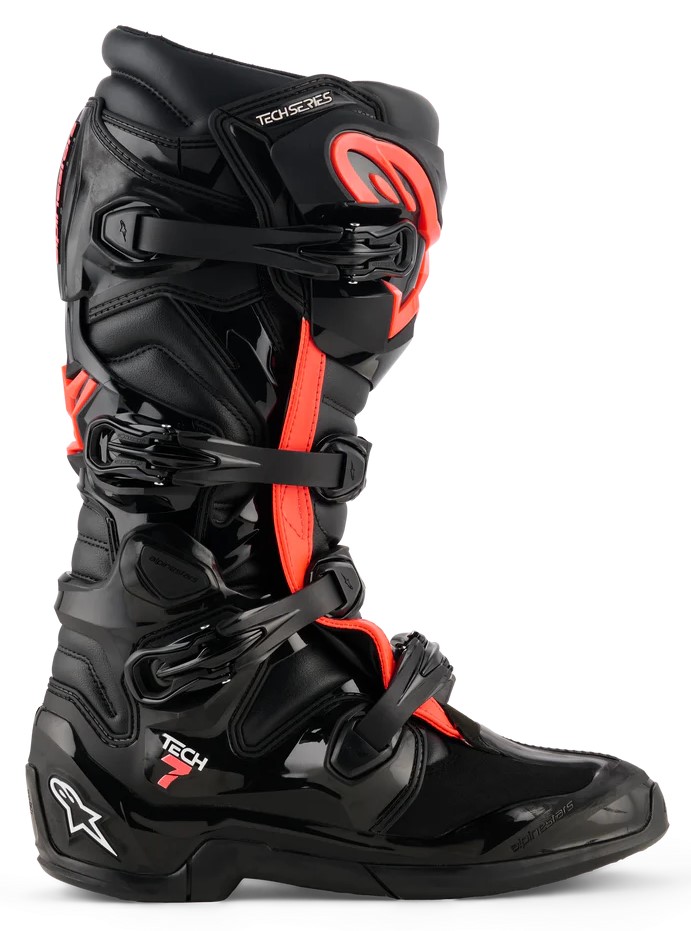 Alpinestars Crosstövel Tech 7 Svart/Fluoröd