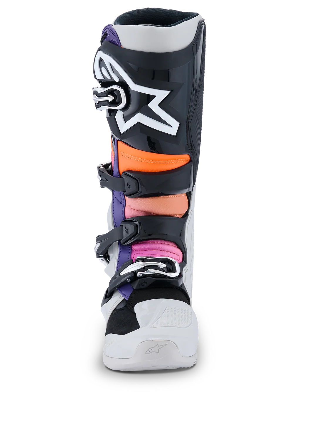 Alpinestars Crosstövel Tech 7 Ljusgrå/Lila/Orange bild 3