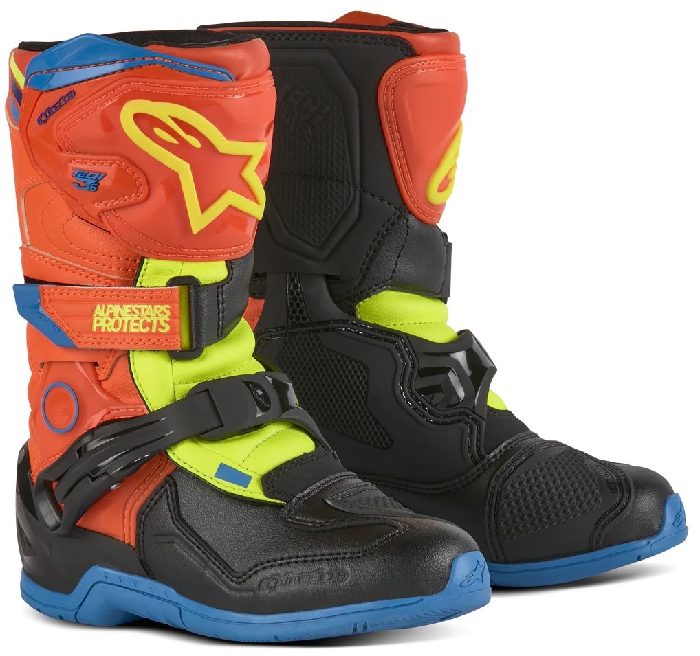 Alpinestars Crosstövel Tech 3s Svart/Orange (Barn)