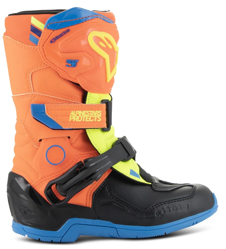 Alpinestars Crosstövel Tech 3s Svart/Orange (Barn) bild 2