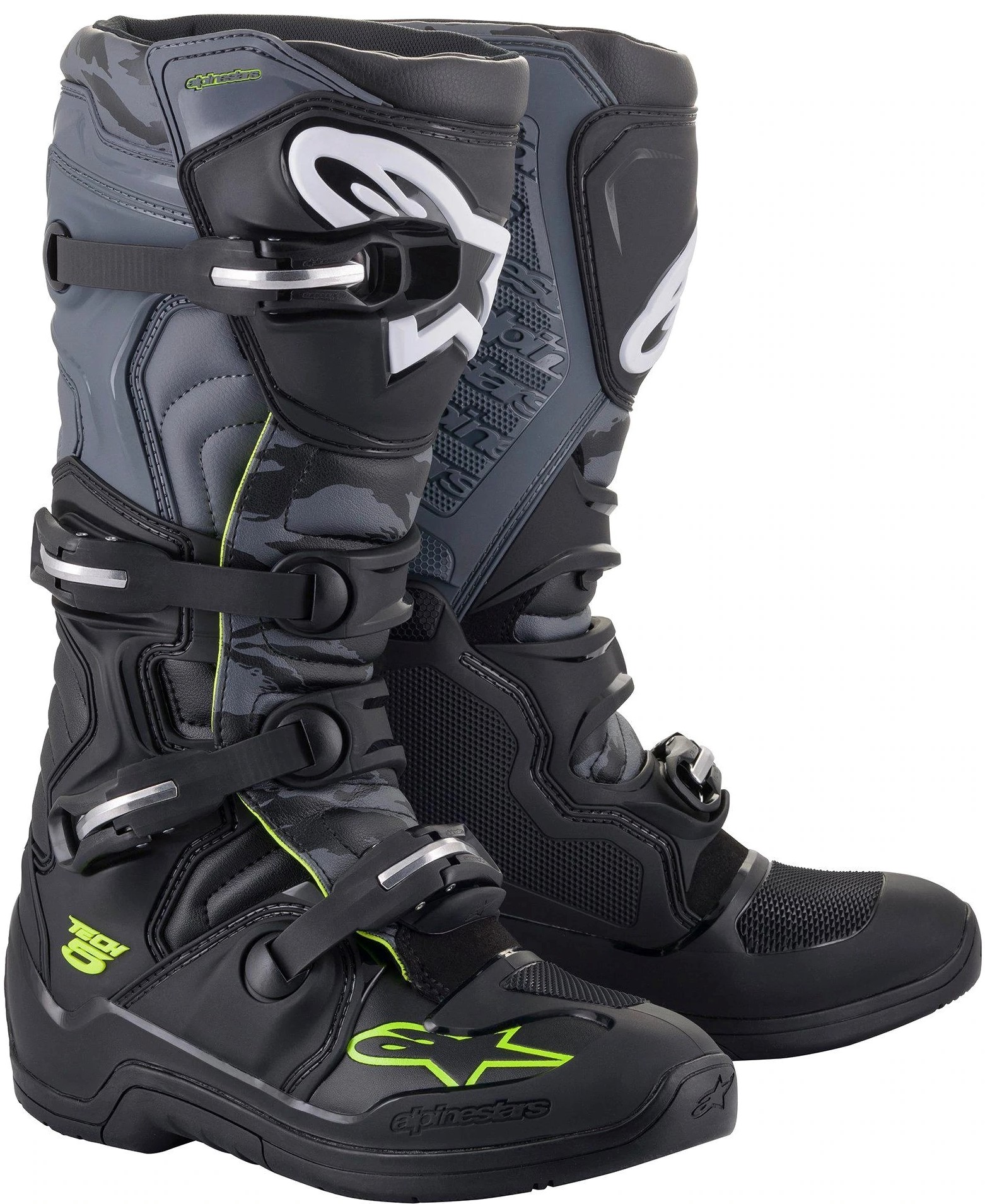 Alpinestars Crosstövel Tech 5 Svart/Grå/Gul