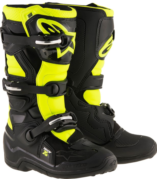 Alpinestars Crosstövel Tech 7s Svart/Fluogul (Junior)