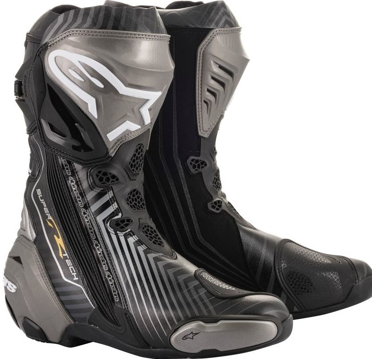 Alpinestars Stövel Supertech R Svart/Grå/Guld (Race)