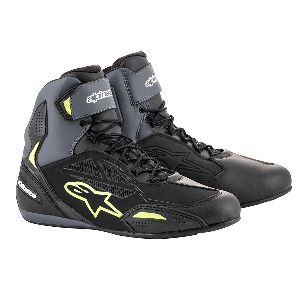 Alpinestars Sko Faster-3 Drystar® Svart/Grå/Fluogul
