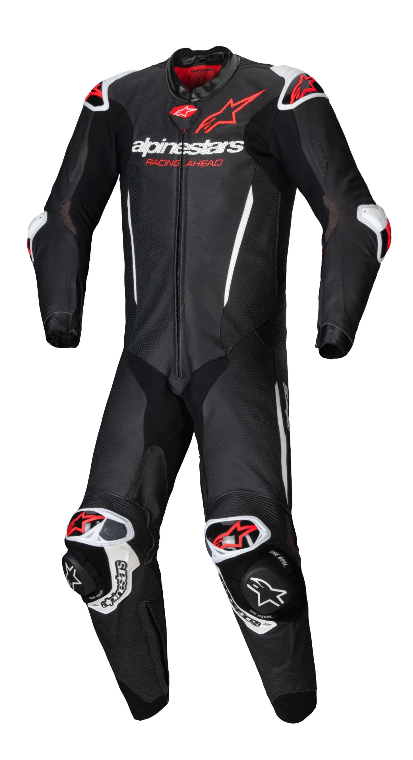 Alpinestars Skinnställ GP-R7 Svart/Vit/Röd Helställ