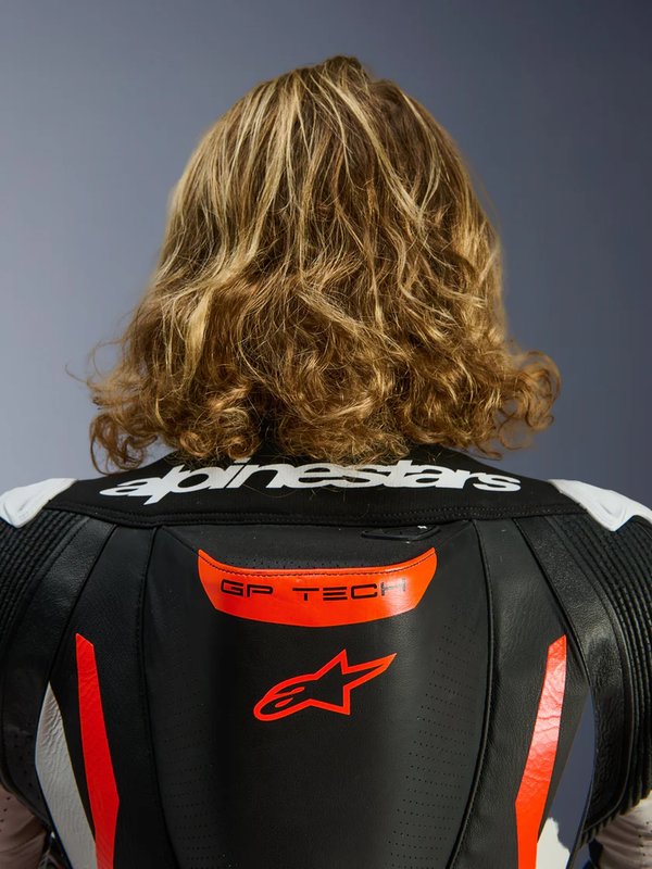 Alpinestars Skinnställ GP Tech V5 Svart/Vit/ Fluoröd Helställ bild 4