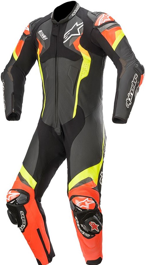 Alpinestars Skinnställ Atem V4 Svart/Fluogul Helställ