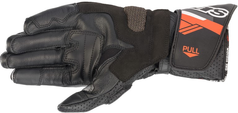 Alpinestars Skinnhandske SP-8 V3 Svart/Fluoröd bild 2