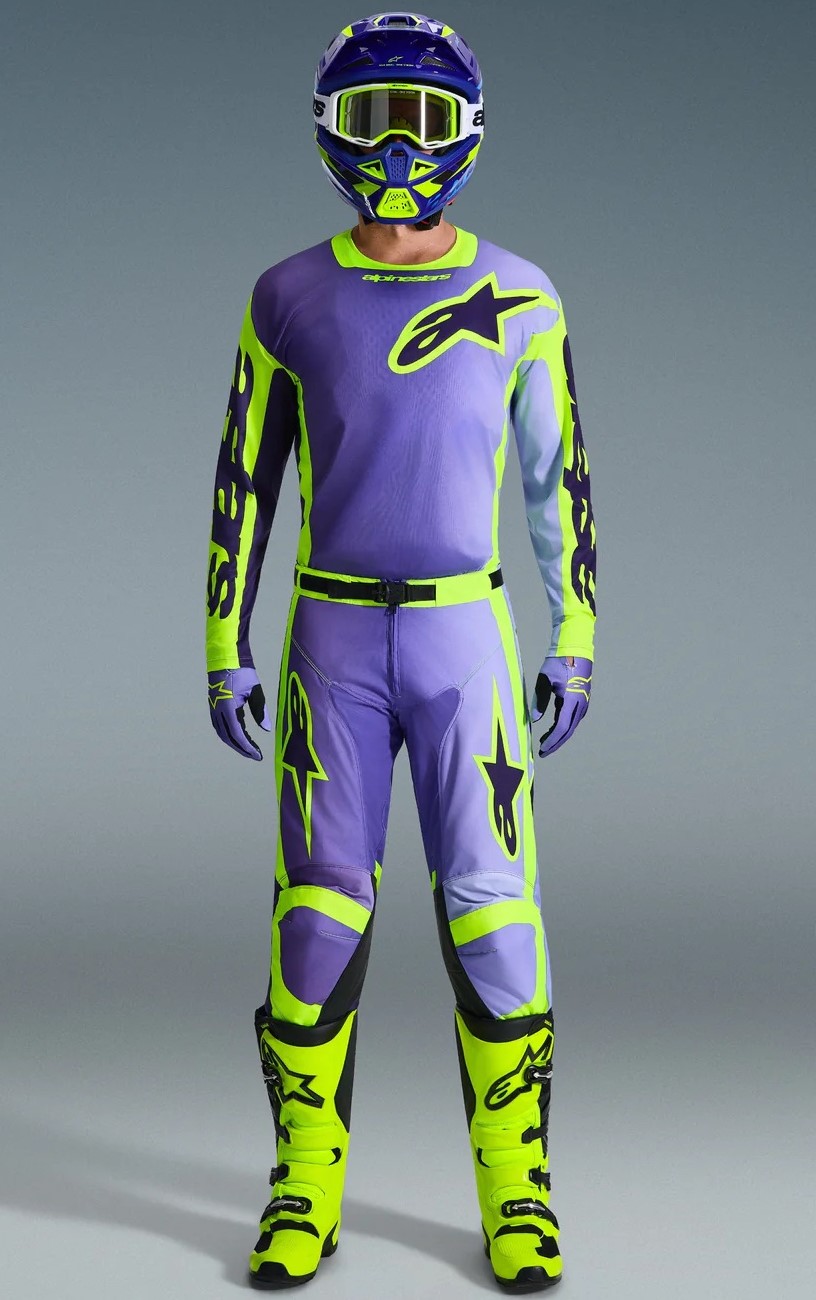 Alpinestars Crosströja Racer Portl Lila/Gul bild 3