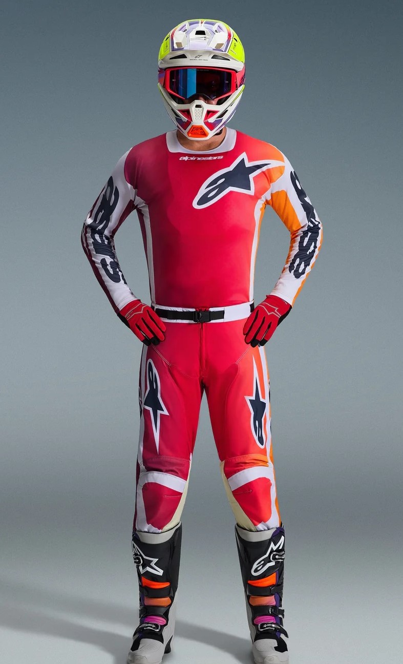Alpinestars Crosströja Racer Portl Röd/Grå bild 3