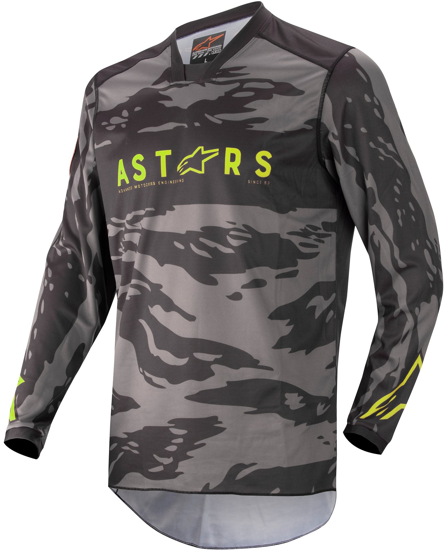 Alpinestars Crosströja Racer Tactical Svart/Grå Camo/Fluogul