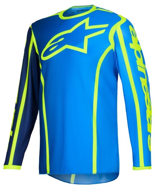 Alpinestars Crosströja Fluid Apex Blå/Gul