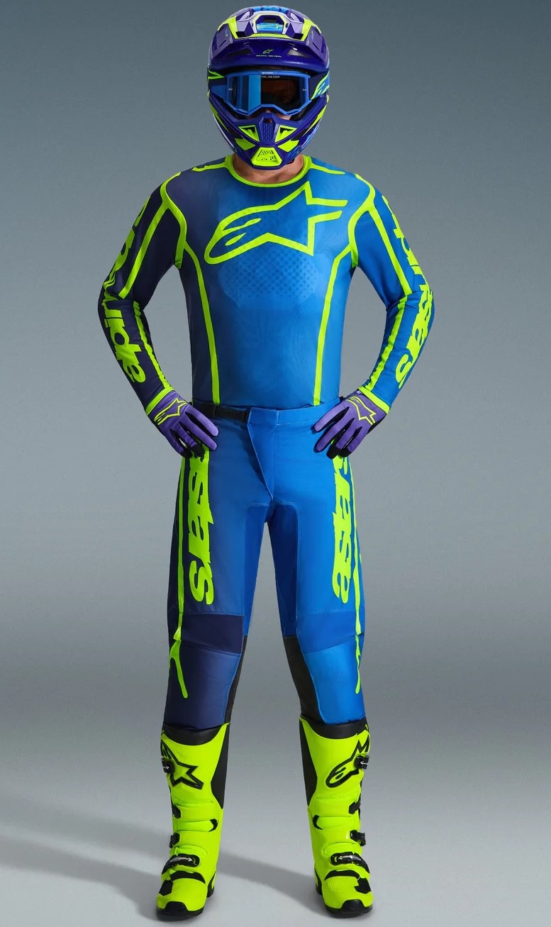 Alpinestars Crosströja Fluid Apex Blå/Gul bild 3